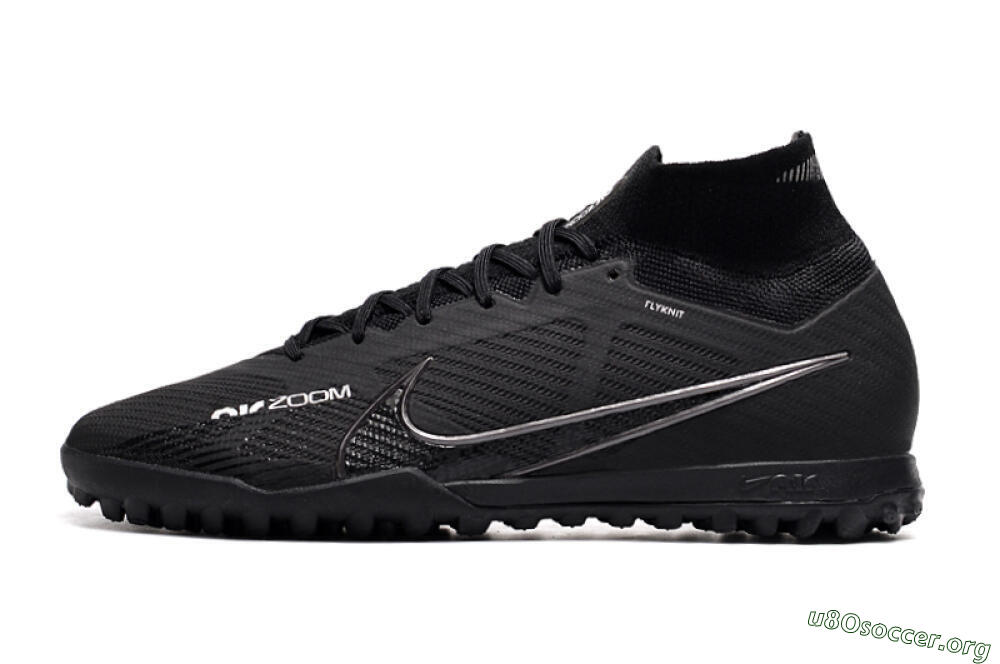 Nike Air Zoom Mercurial Superfly 9 Elite TF Football Shoes - Black/White/Yellow 3