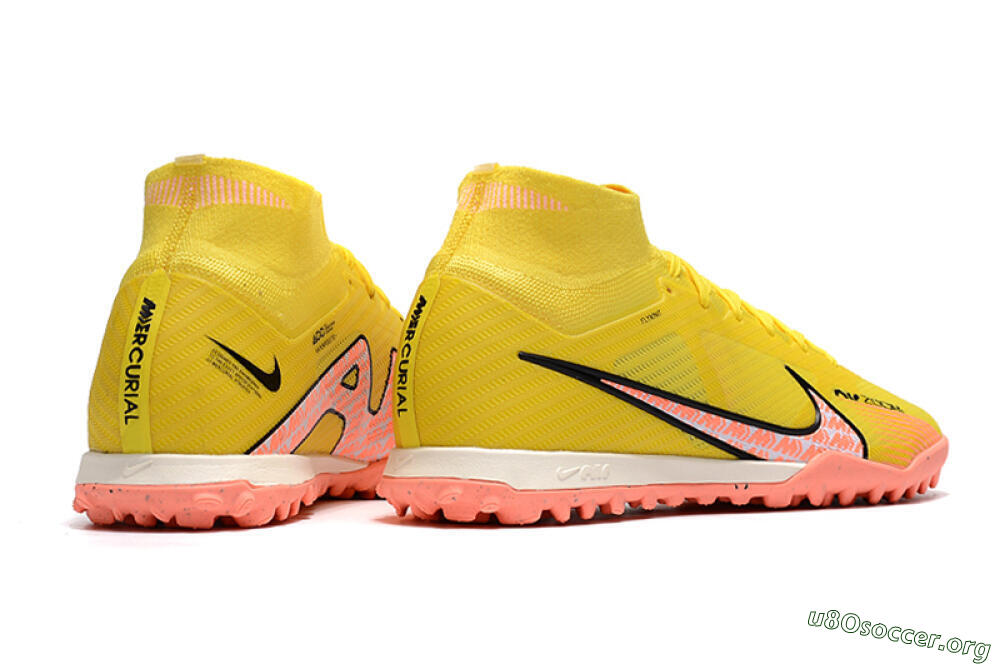 Nike Air Zoom Mercurial Superfly 9 Elite TF Football Shoes - Yellow/Pink/Black 6
