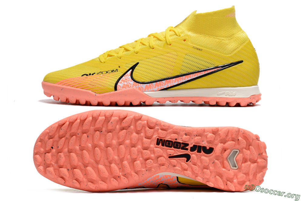 Nike Air Zoom Mercurial Superfly 9 Elite TF Football Shoes - Yellow/Pink/Black 1
