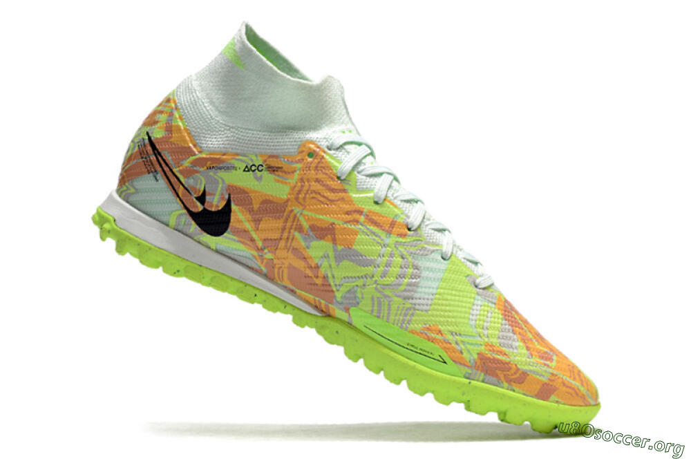 Nike Air Zoom Mercurial Superfly 9 Elite TF Football Shoes - Yellow/Brown/Black 4