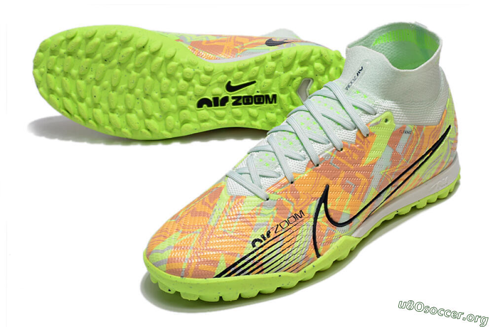 Nike Air Zoom Mercurial Superfly 9 Elite TF Football Shoes - Yellow/Brown/Black 0