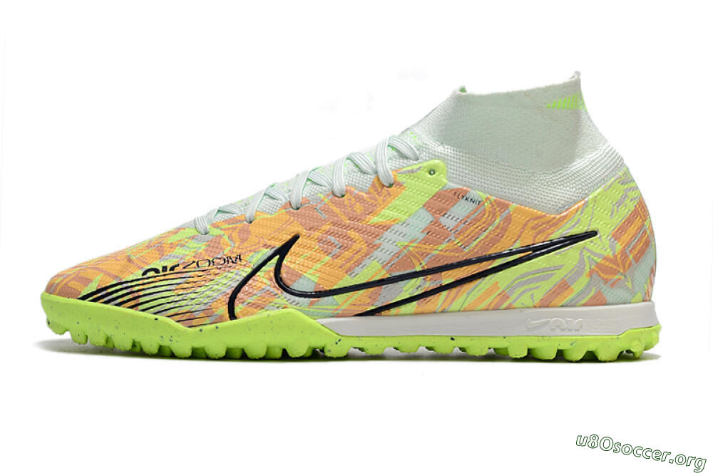 Nike Air Zoom Mercurial Superfly 9 Elite TF Football Shoes - Yellow/Brown/Black 3