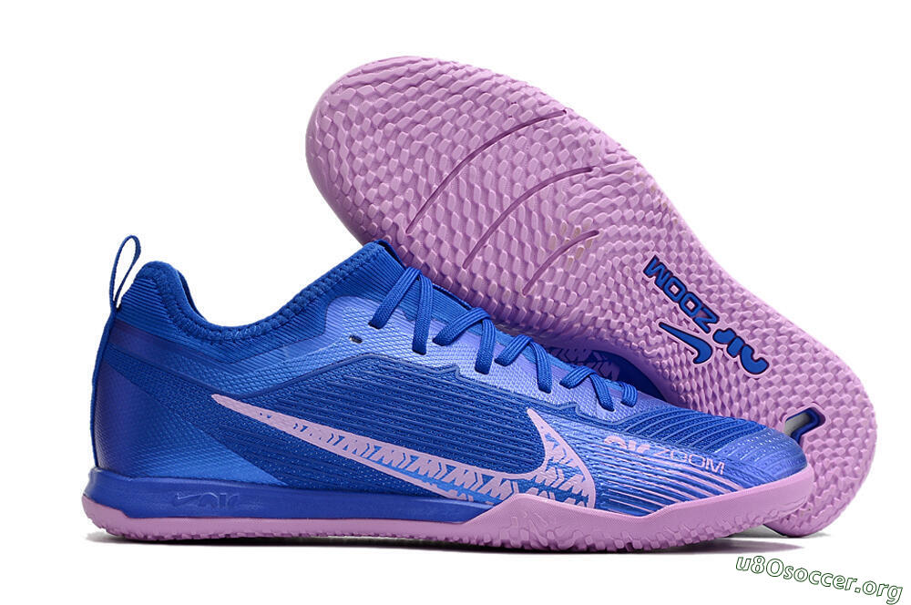 Nike Air Zoom Mercurial Vapor 15 Pro IC Football Shoes - Blue/Pink 2