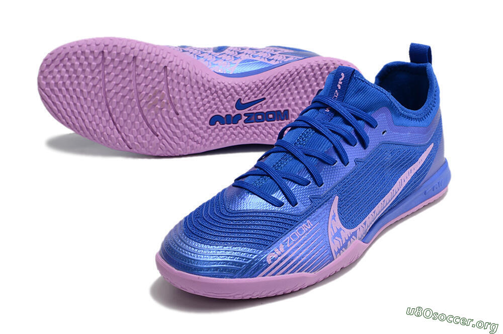 Nike Air Zoom Mercurial Vapor 15 Pro IC Football Shoes - Blue/Pink 0