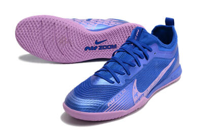 Nike Air Zoom Mercurial Vapor 15 Pro IC Football Shoes - Blue/Pink