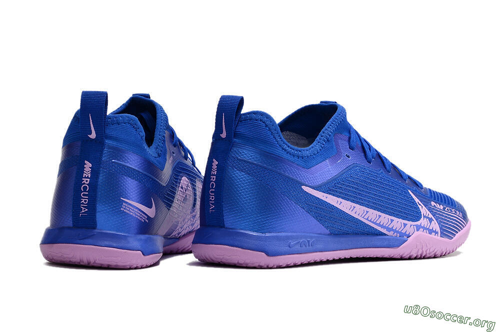 Nike Air Zoom Mercurial Vapor 15 Pro IC Football Shoes - Blue/Pink 6