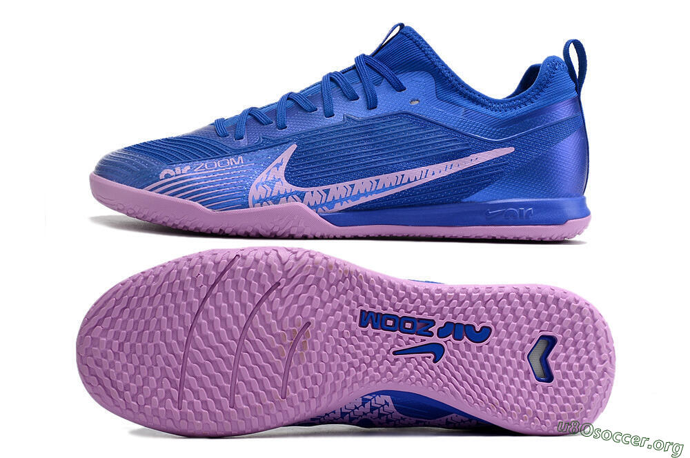 Nike Air Zoom Mercurial Vapor 15 Pro IC Football Shoes - Blue/Pink 1