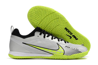 Nike Air Zoom Mercurial Vapor 15 Pro IC Football Shoes - Silver/Yellow/Black