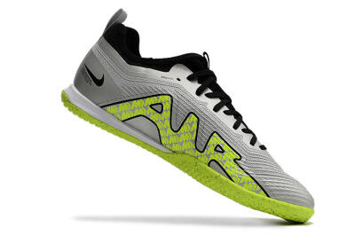 Nike Air Zoom Mercurial Vapor 15 Pro IC Football Shoes - Silver/Yellow/Black