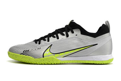 Nike Air Zoom Mercurial Vapor 15 Pro IC Football Shoes - Silver/Yellow/Black