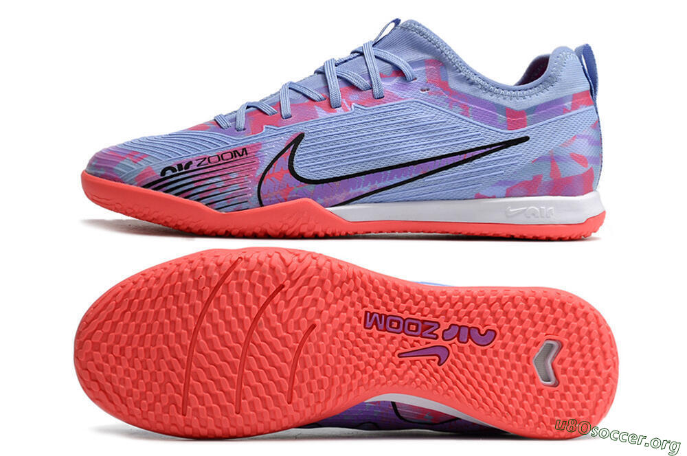 Nike Air Zoom Mercurial Vapor 15 Pro IC Football Shoes - Blue/Purple/Red 1