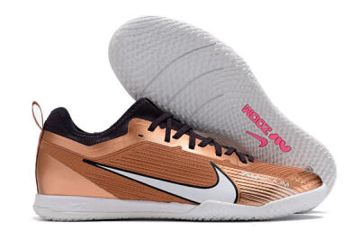 Nike Air Zoom Mercurial Vapor 15 Pro IC Football Shoes - Gold/White/Black