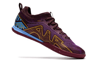 Nike Air Zoom Mercurial Vapor 15 Pro IC Football Shoes - Red/Purple/Gold/Blue