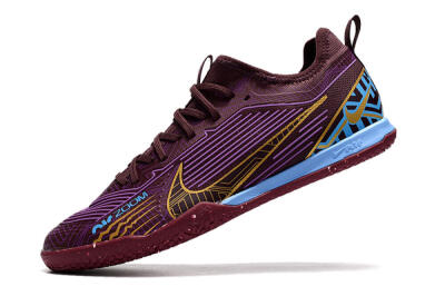 Nike Air Zoom Mercurial Vapor 15 Pro IC Football Shoes - Red/Purple/Gold/Blue