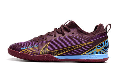 Nike Air Zoom Mercurial Vapor 15 Pro IC Football Shoes - Red/Purple/Gold/Blue