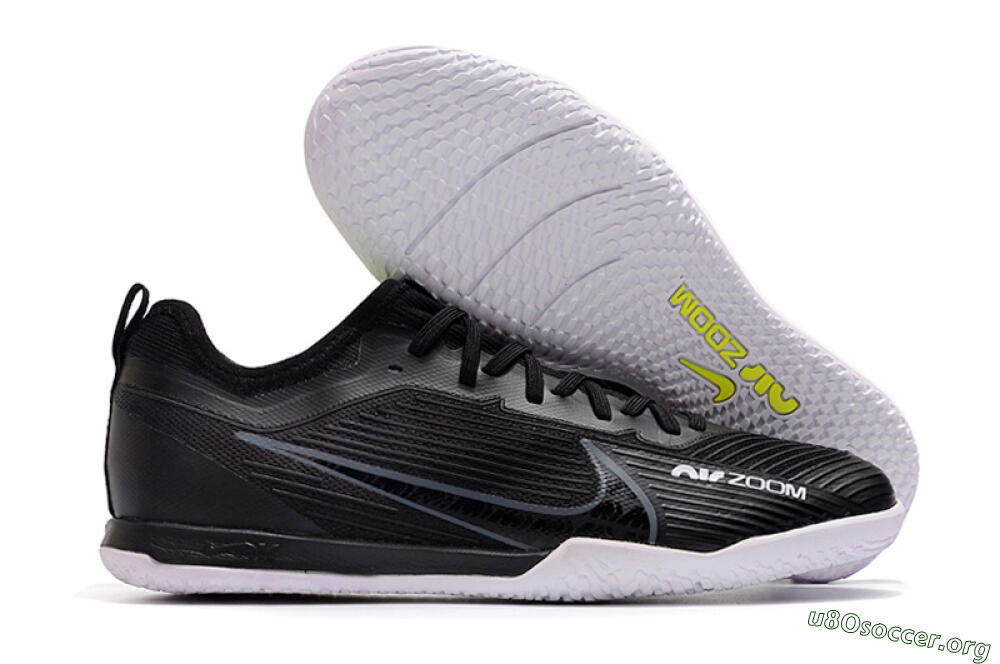 Nike Air Zoom Mercurial Vapor 15 Pro IC Football Shoes - Black/White/Yellow 2