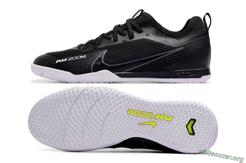 Nike Air Zoom Mercurial Vapor 15 Pro IC Football Shoes - Black/White/Yellow 1