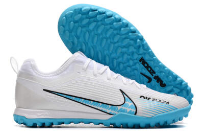 Nike Air Zoom Mercurial Vapor 15 Pro TF Football Shoes - White/Blue/Black