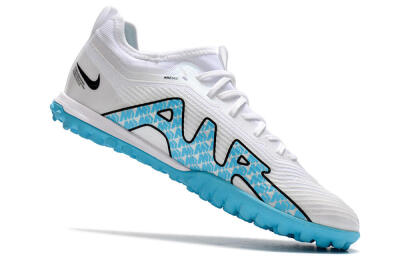 Nike Air Zoom Mercurial Vapor 15 Pro TF Football Shoes - White/Blue/Black