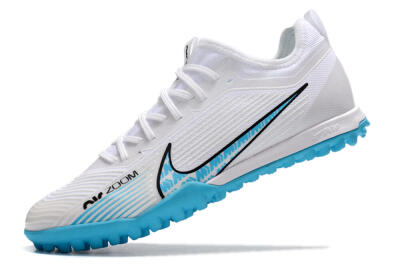 Nike Air Zoom Mercurial Vapor 15 Pro TF Football Shoes - White/Blue/Black