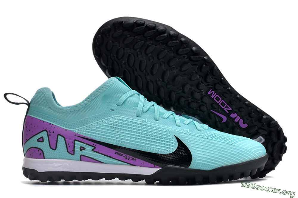 Nike Air Zoom Mercurial Vapor 15 Pro TF Football Shoes - Blue/Black/Purple 2