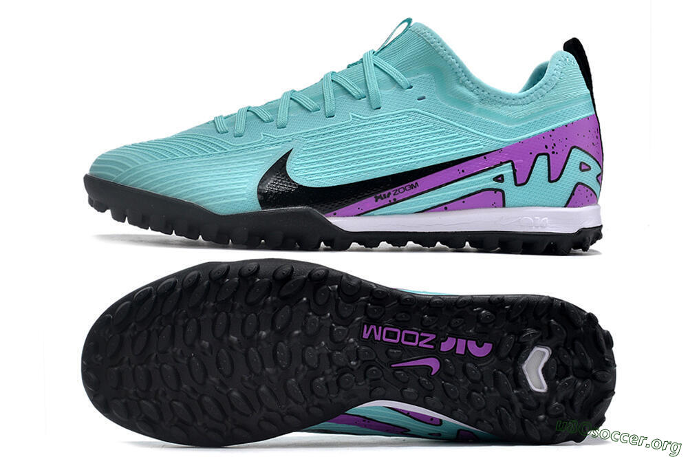 Nike Air Zoom Mercurial Vapor 15 Pro TF Football Shoes - Blue/Black/Purple 1