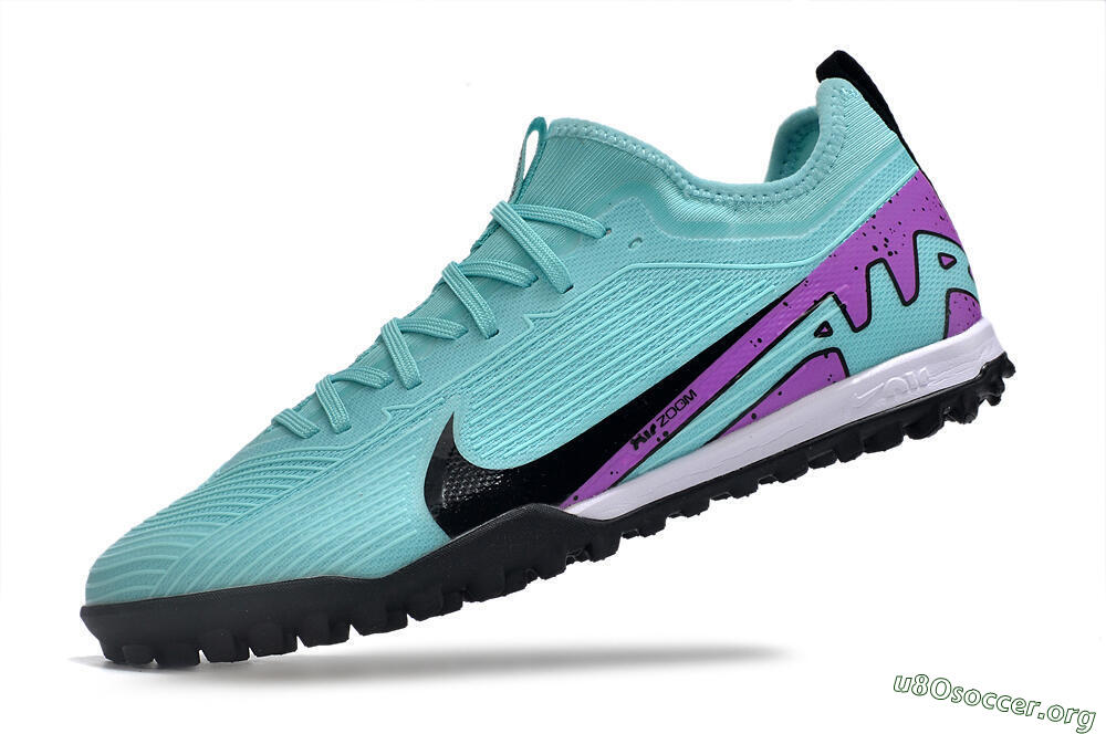 Nike Air Zoom Mercurial Vapor 15 Pro TF Football Shoes - Blue/Black/Purple 5