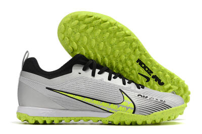 Nike Air Zoom Mercurial Vapor 15 Pro TF Football Shoes - Silver/Yellow/Black