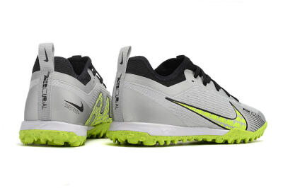 Nike Air Zoom Mercurial Vapor 15 Pro TF Football Shoes - Silver/Yellow/Black
