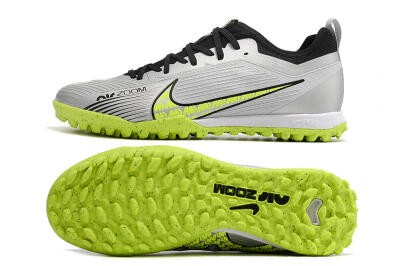 Nike Air Zoom Mercurial Vapor 15 Pro TF Football Shoes - Silver/Yellow/Black