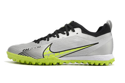 Nike Air Zoom Mercurial Vapor 15 Pro TF Football Shoes - Silver/Yellow/Black