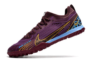 Nike Air Zoom Mercurial Vapor 15 Pro TF Football Shoes - Red/Purple/Gold/Blue