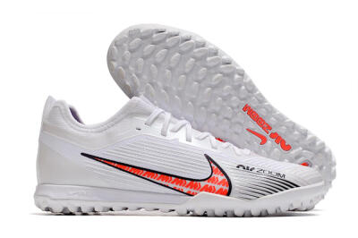 Nike Air Zoom Mercurial Vapor 15 Pro TF Football Shoes - White/Black/Red