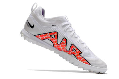Nike Air Zoom Mercurial Vapor 15 Pro TF Football Shoes - White/Black/Red