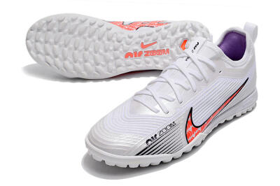 Nike Air Zoom Mercurial Vapor 15 Pro TF Football Shoes - White/Black/Red