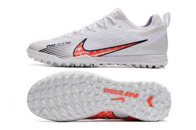 Nike Air Zoom Mercurial Vapor 15 Pro TF Football Shoes - White/Black/Red