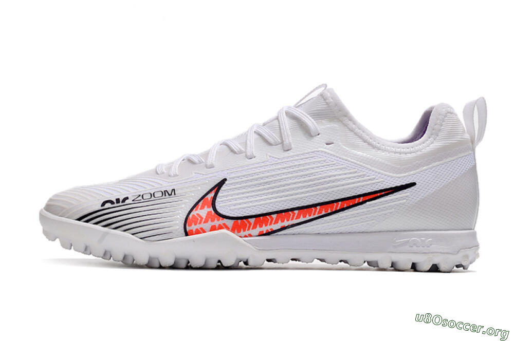 Nike Air Zoom Mercurial Vapor 15 Pro TF Football Shoes - White/Black/Red 3