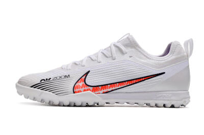 Nike Air Zoom Mercurial Vapor 15 Pro TF Football Shoes - White/Black/Red