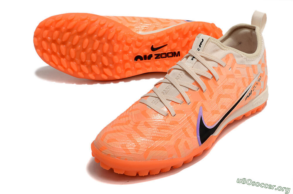 Nike Air Zoom Mercurial Vapor 15 Pro TF Football Shoes - Orange/Purple/Black 0
