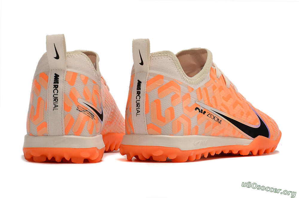 Nike Air Zoom Mercurial Vapor 15 Pro TF Football Shoes - Orange/Purple/Black 6