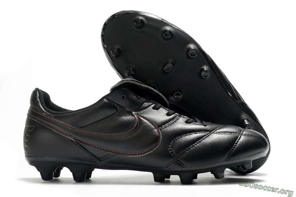 Nike Premier 2.0 FG Football Boots - Black/Red 2