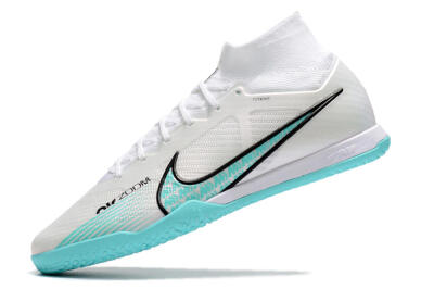 Nike Air Zoom Mercurial Superfly 9 Elite IC Football Shoes - White/Blue/Black