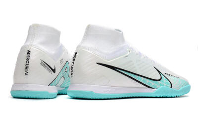 Nike Air Zoom Mercurial Superfly 9 Elite IC Football Shoes - White/Blue/Black