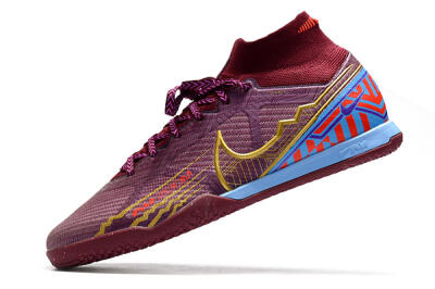Nike Air Zoom Mercurial Superfly 9 Elite IC Football Shoes - Red/Purple/Gold/Blue