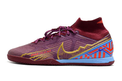 Nike Air Zoom Mercurial Superfly 9 Elite IC Football Shoes - Red/Purple/Gold/Blue