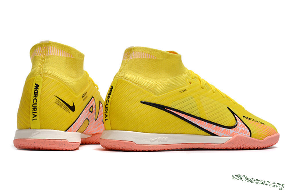 Nike Air Zoom Mercurial Superfly 9 Elite IC Football Shoes - Yellow/Pink/Black 6