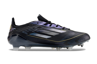Adidas F50 Elite FG Football Boots - Black/Silver/Purple