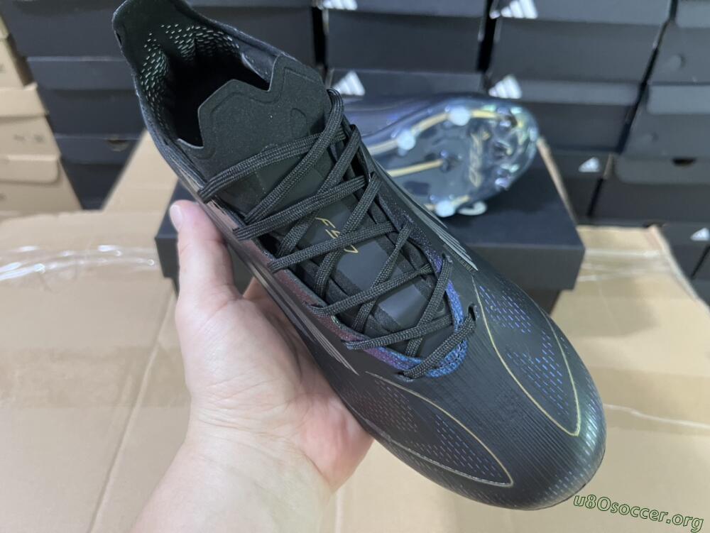 Adidas F50 Elite FG Football Boots - Black/Silver/Purple