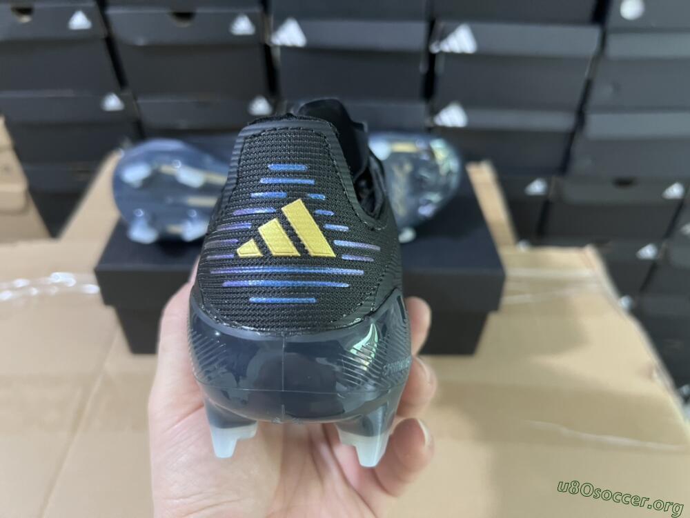 Adidas F50 Elite FG Football Boots - Black/Silver/Purple