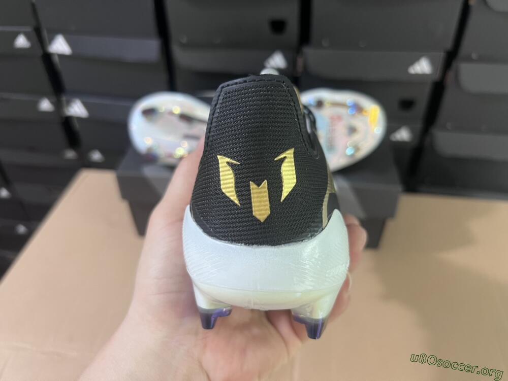 Adidas F50 Adizero Messi FG Football Boots - Gold/White/Black